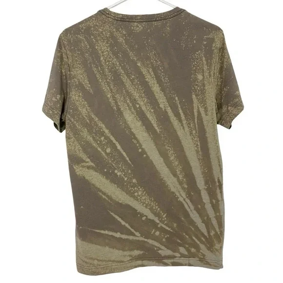 RHONE Reverse Tie Dye Tee T-Shirt Mens Size Small Pima Cotton Crewneck Tan Cream - Picture 3 of 11
